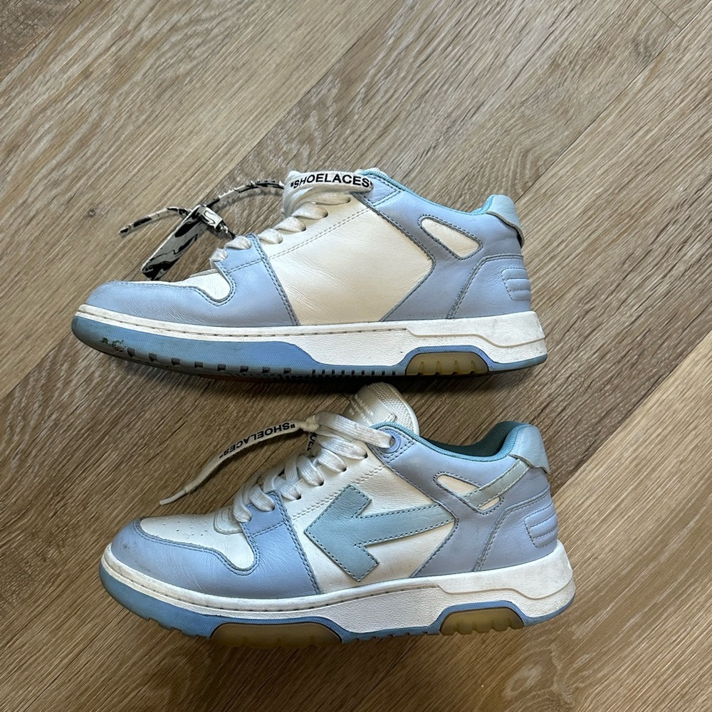 OFF WHITE OUT OF OFFICE WHITE & LIGHT BLUE SNEAKER - Picture 2 of 7